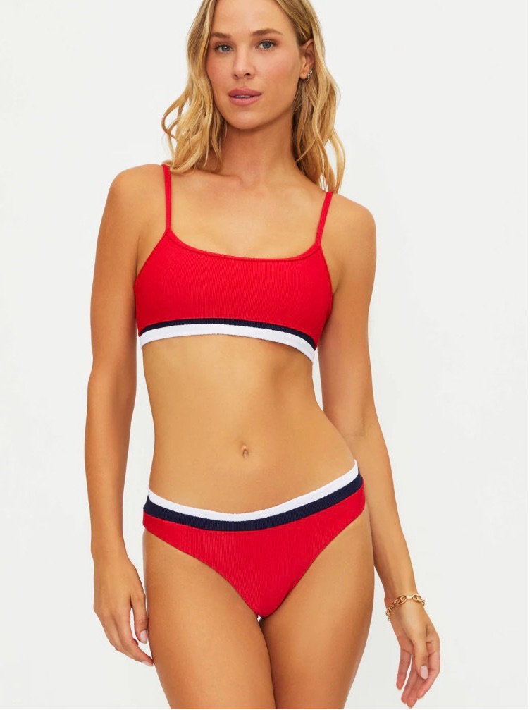 Nwt Beach Riot Val Crimson Firework Bikini